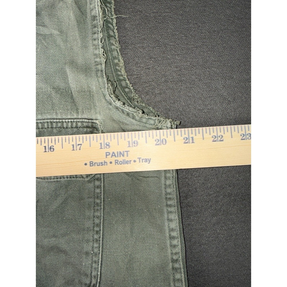 Vintage Military Utility Shirt Cut Sleeves Guaranteed Trooper Fatigues Men’s S - Picture 6 of 9